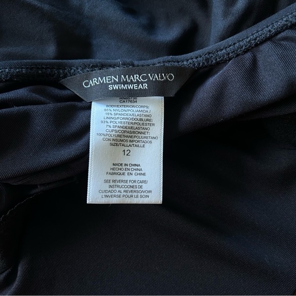 Carmen Marc Valvo  | Scoop Neck One Piece Swimwear - Picture 2 of 7